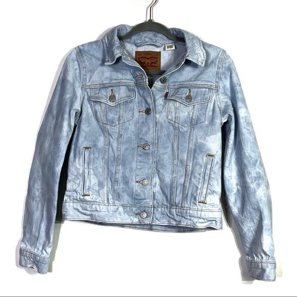 Levi's Denim Trucker Jacket Blue Light Wash S EUC - Picture 1 of 7